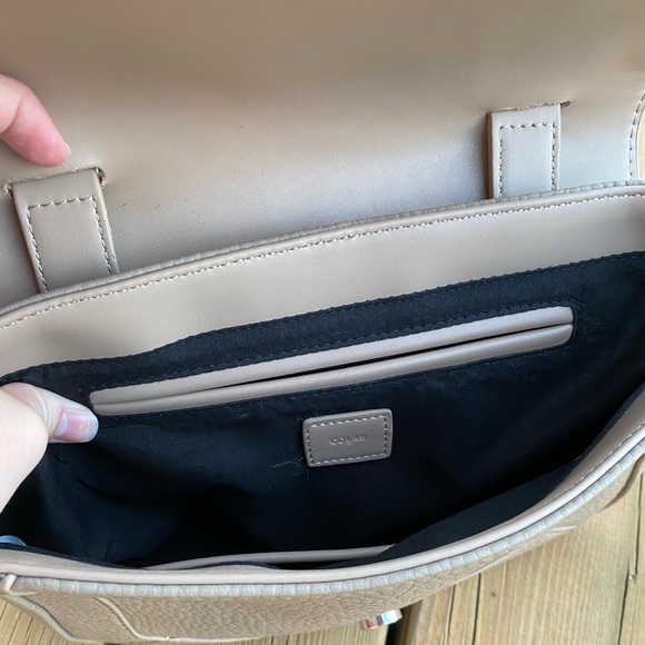 CO-LAB Tan Vegan Leather Purse with Top Handle - Picture 5 of 5